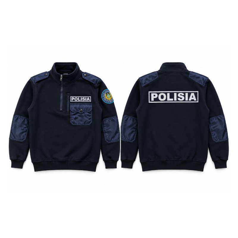 Толстовка POLISIA: вид спереди и сзади